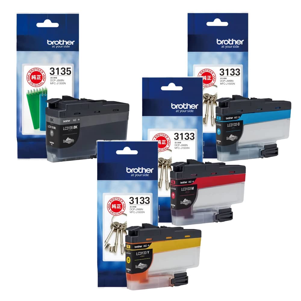 Amazon.co.jp: 【純正品4色セット】 ブラザー インクカートリッジ