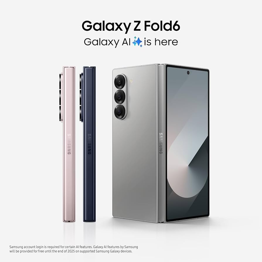 Amazon.com: SAMSUNG Galaxy Z Fold 6 512GB Silver Shadow - T-Mobile