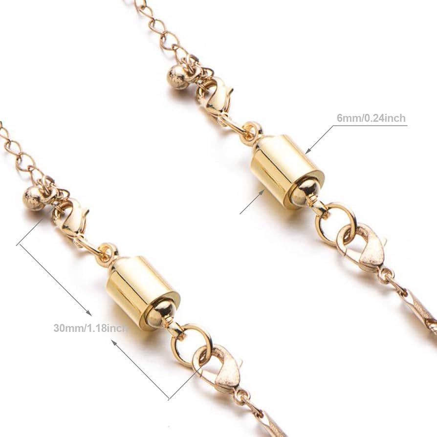 Amazon.com: Zpsolution Screw-in Locking Magnetic Jewelry Clasps