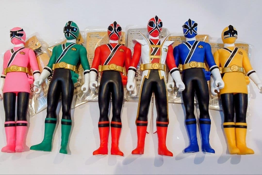 侍戦隊シンケンジャー 戦隊ヒーローシリーズソフビ 未使用品 タグ付属