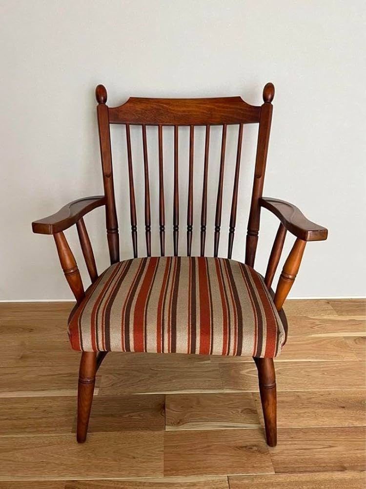 ✦最後の一脚✦マツダ家具 木製 回転式ダイニングチェア 昭和レトロ