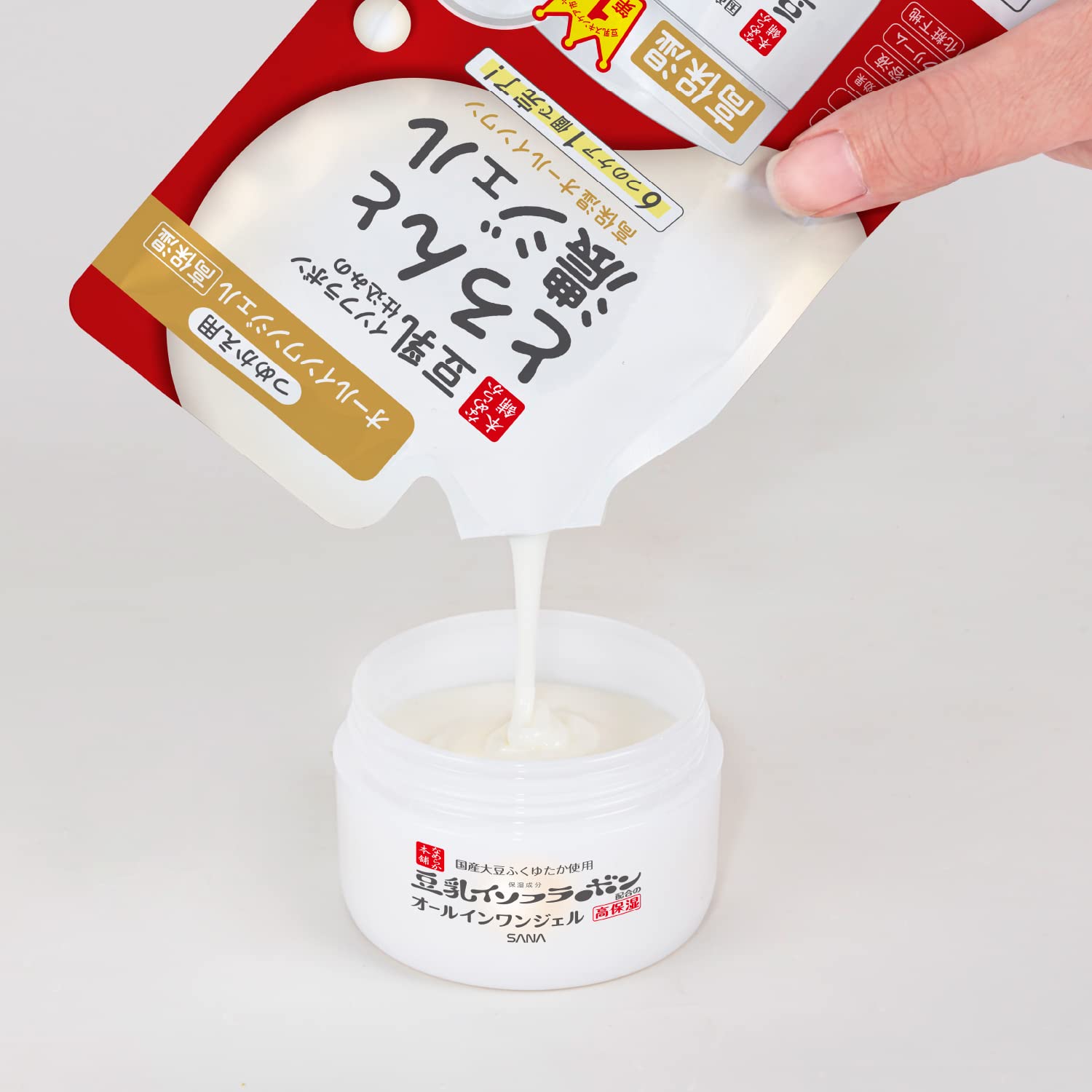 Amazon | なめらか本舗 とろんと濃ジェル エンリッチ(つめかえ用)3個