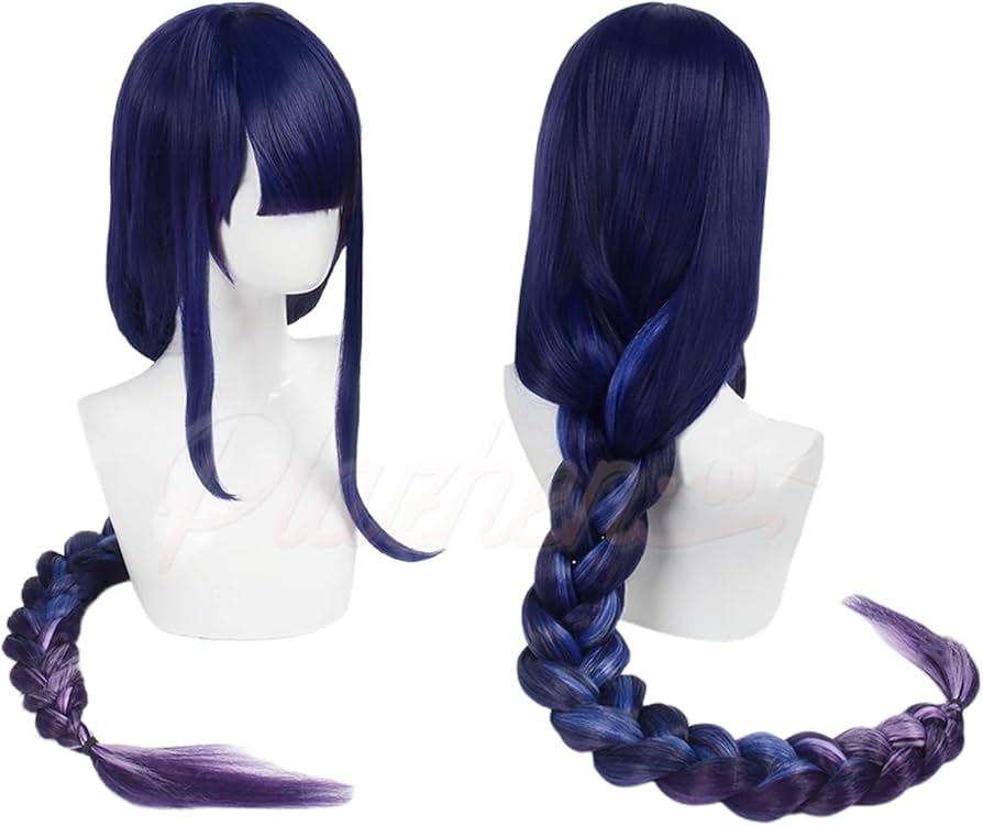 Amazon.co.jp: Plazhen 原神 雷電将軍 コスプレ ウィッグ 髪飾り 雷神