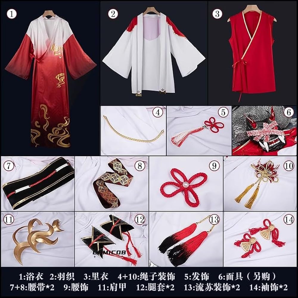 Amazon.co.jp: [COMICOBB] Vtuber 甲斐田晴 鬼化 コスプレ衣装/靴