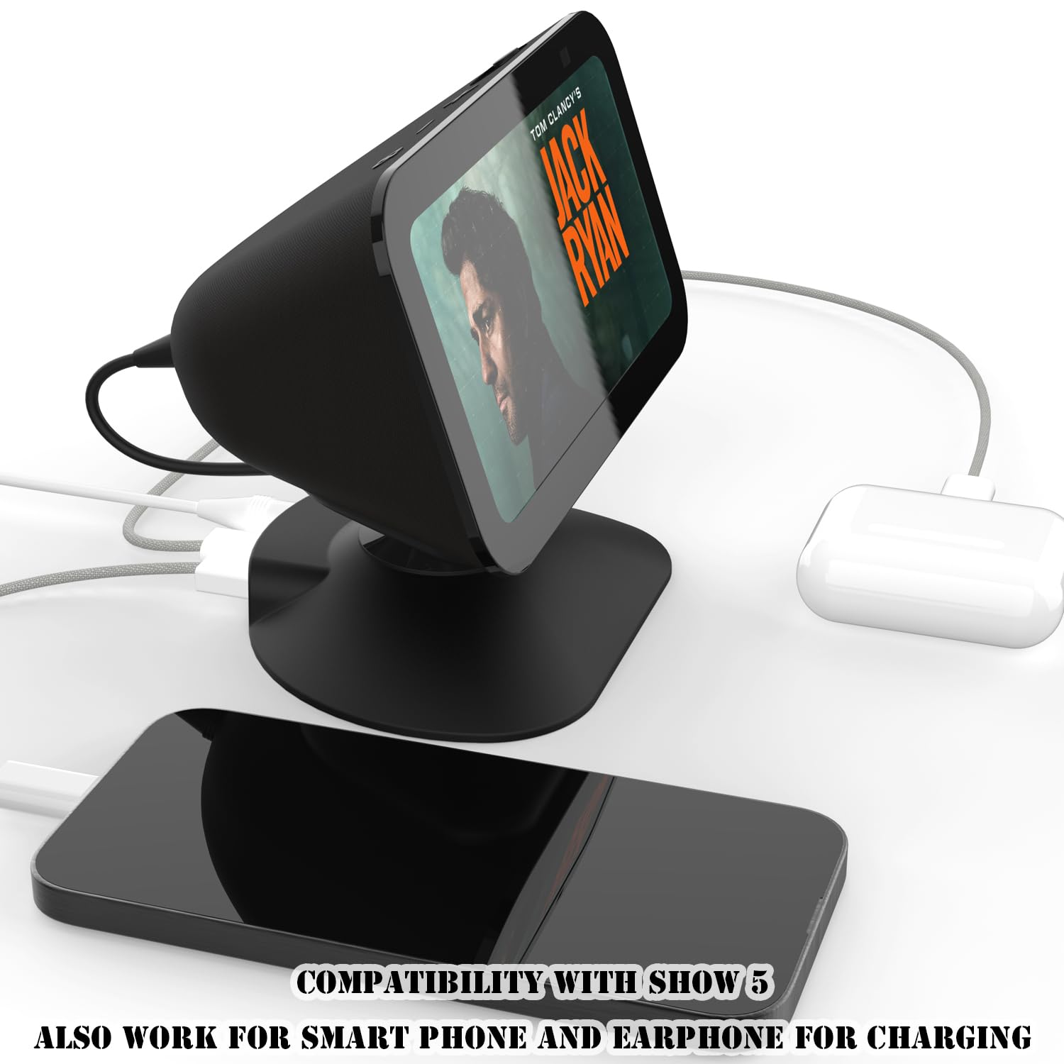 Amazon | Echo Show 5 (第3世代) 用充電スタンド - 調節可能なスタンド