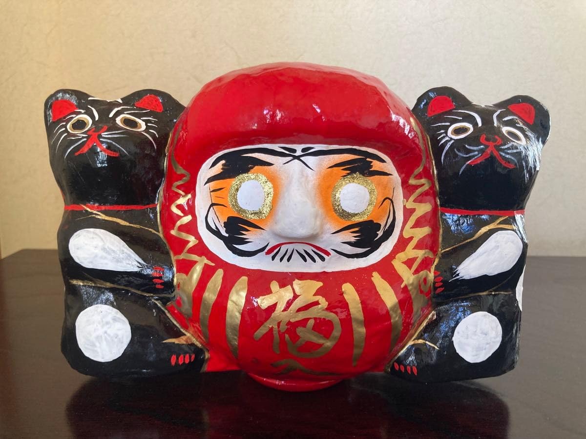 郷土玩具 古作 女達磨 貯金玉 土人形 だるま ダルマ 縁起物 民芸