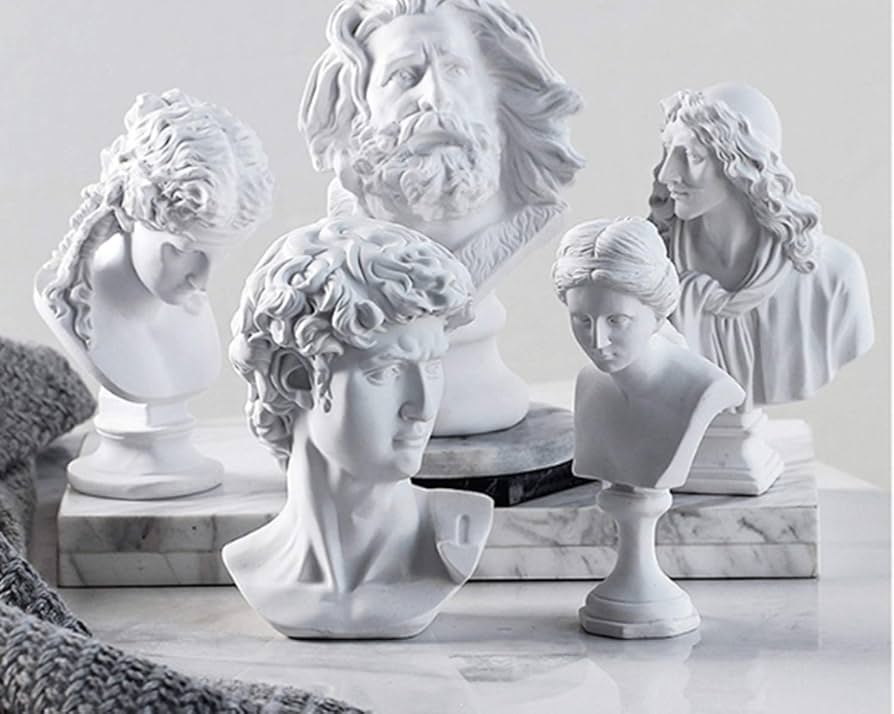 Amazon.co.jp: akindou 自宅が美術館 石膏像風 人物像 シリーズ 割れ