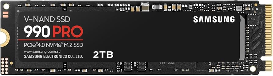 Samsung 990 PRO 2TB PCIe Gen 4.0 x4 (taxa de transferência máxima