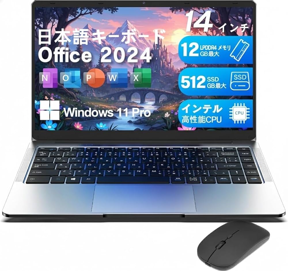 Amazon.co.jp: SOOYA ノートパソコン Office 2024搭載 Windows 11 Pro