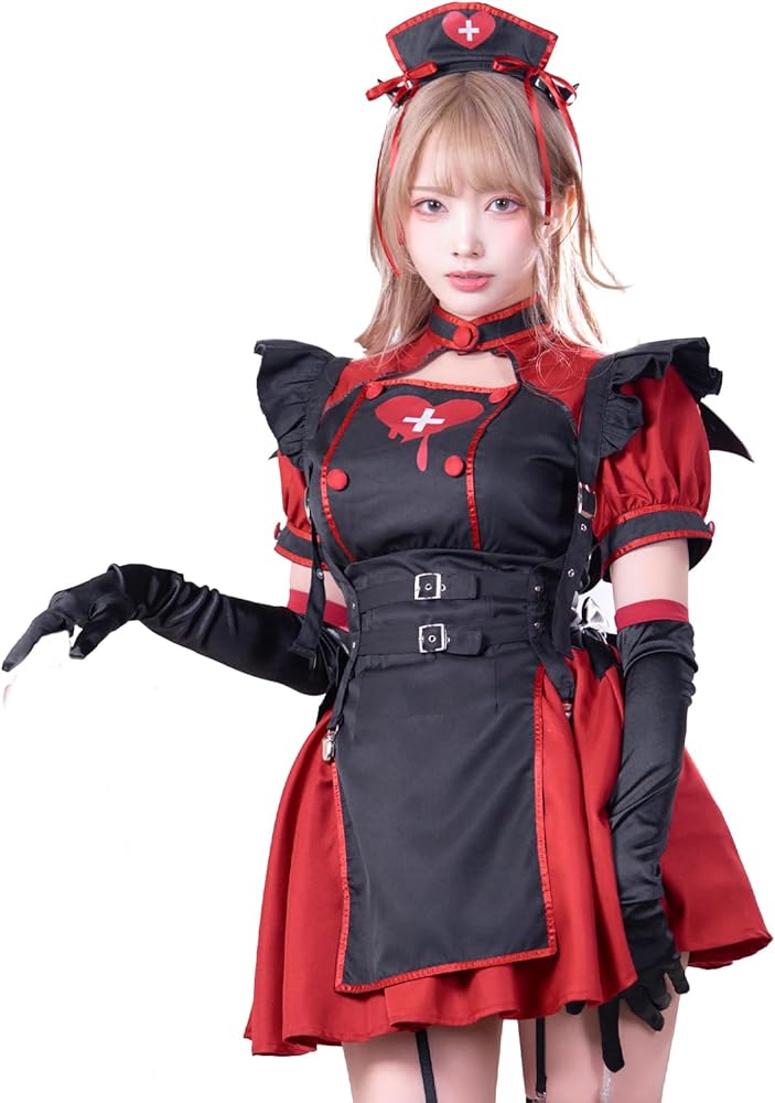 Amazon.co.jp: [Malymoon] コスプレ 悪魔 デビル ナース 看護師