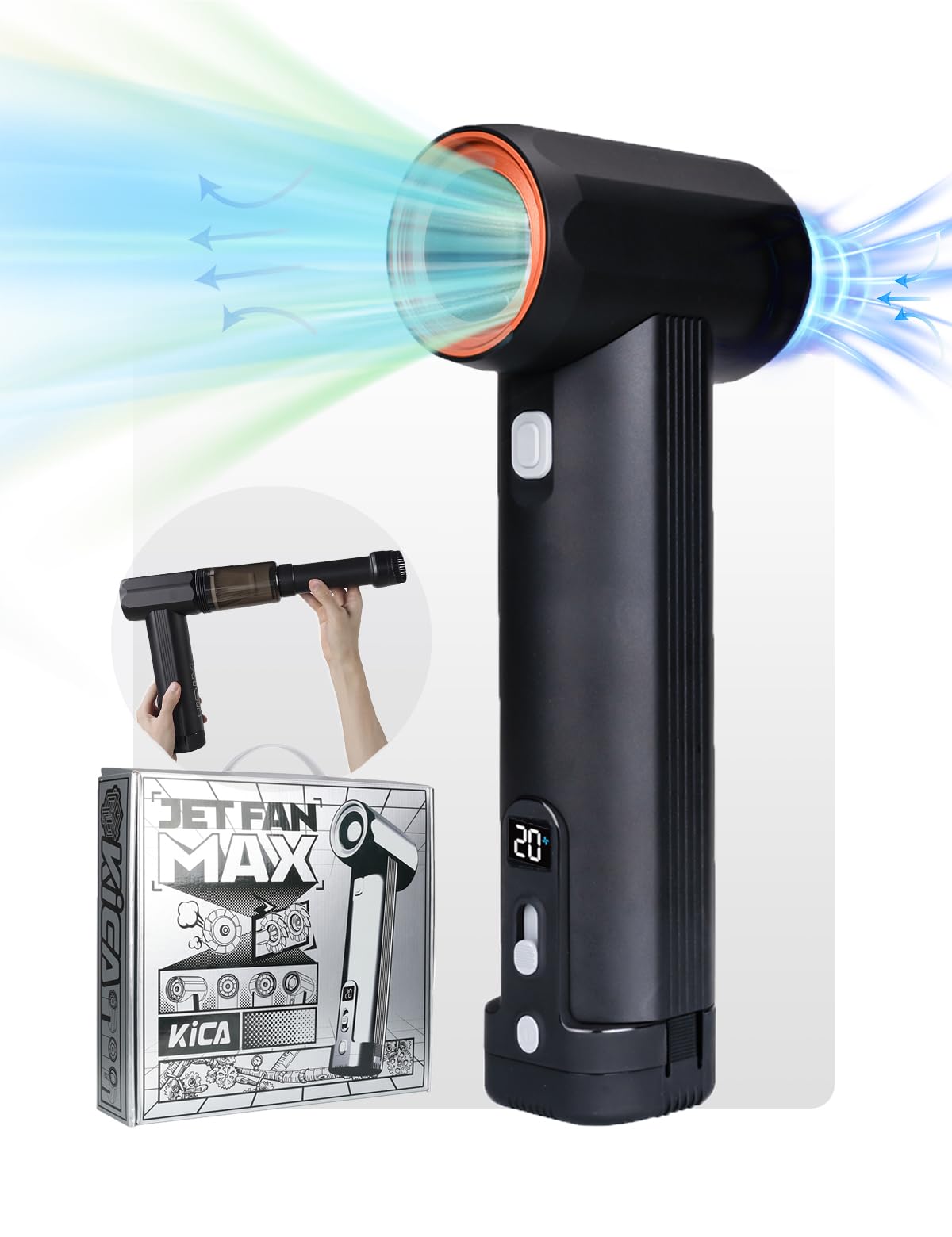 Amazon.com: Jet Fan MAX - KiCA Jetfan Car Air Blower and Vacuum