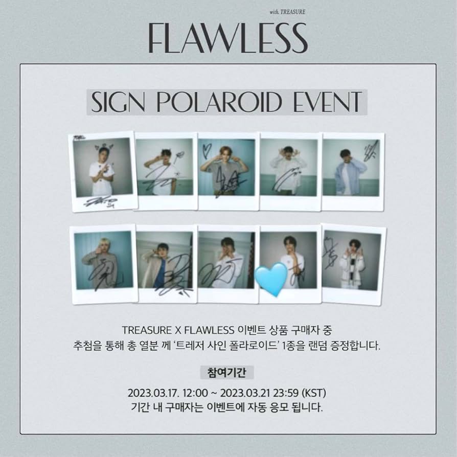 Amazon.co.jp: treasure ジョンウ 直筆サイン入りポラロイド flawless