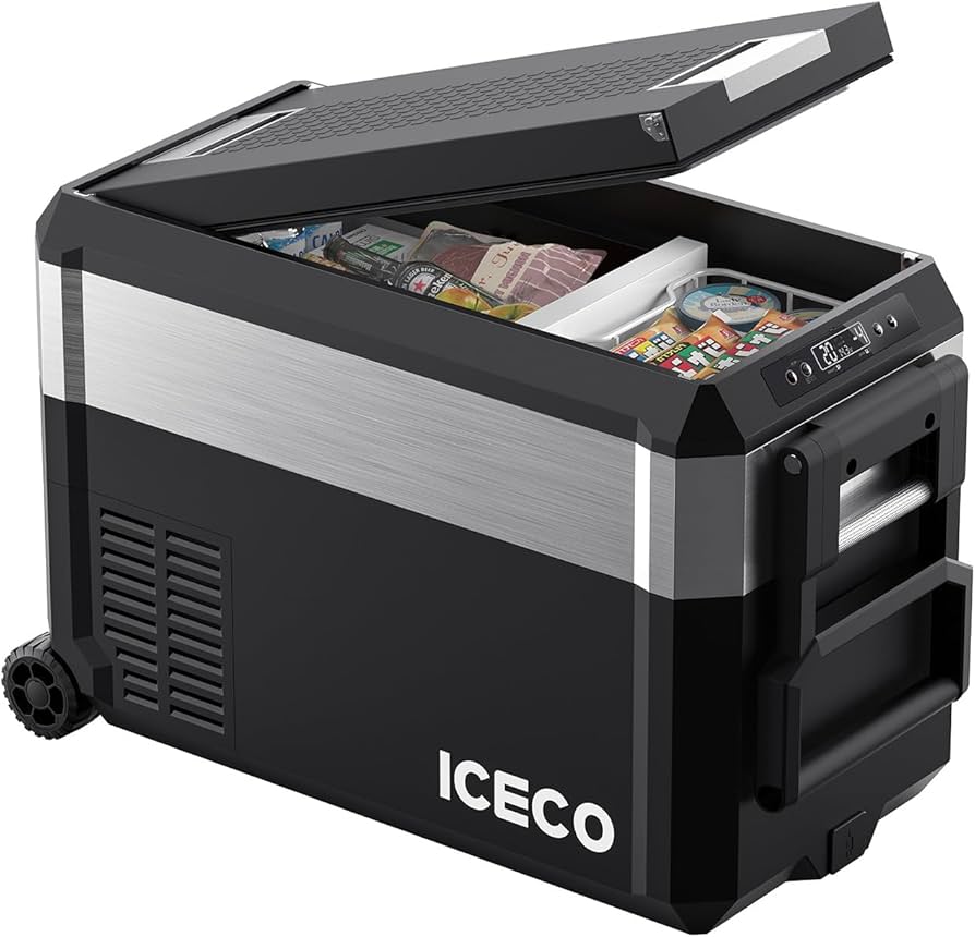 Amazon.co.jp: ICECO JP40ProD 車載冷蔵庫 37L -20℃～20℃ 急速冷凍 2室