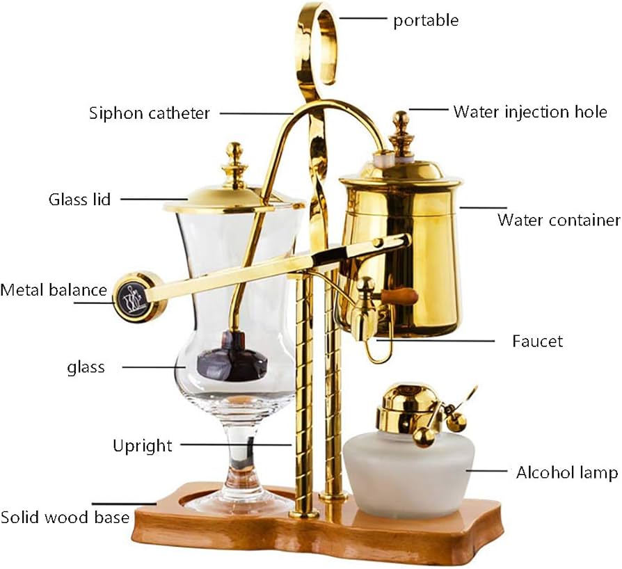 Amazon | サイフォンコーヒーポット、ベルギーベルギーの高級ロイヤル