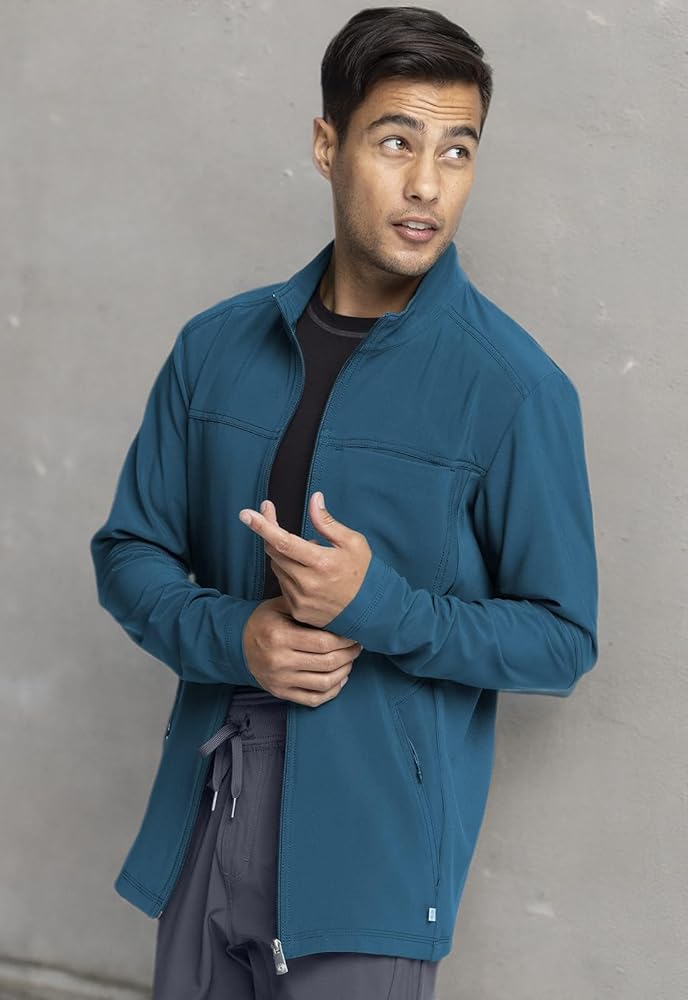 Amazon.com: Cherokee Infinity Men's Zip Front Jacket Modern Fit