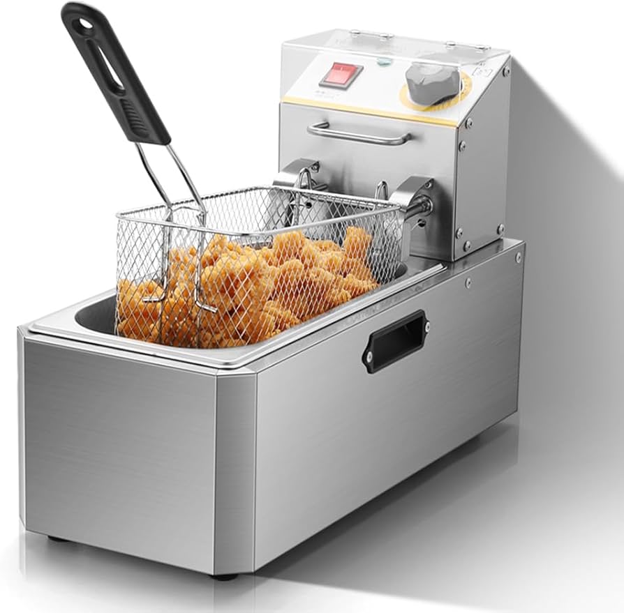 Amazon.co.jp: 電気フライヤー 卓上フライヤー 4L 業務用/家庭用揚げ物