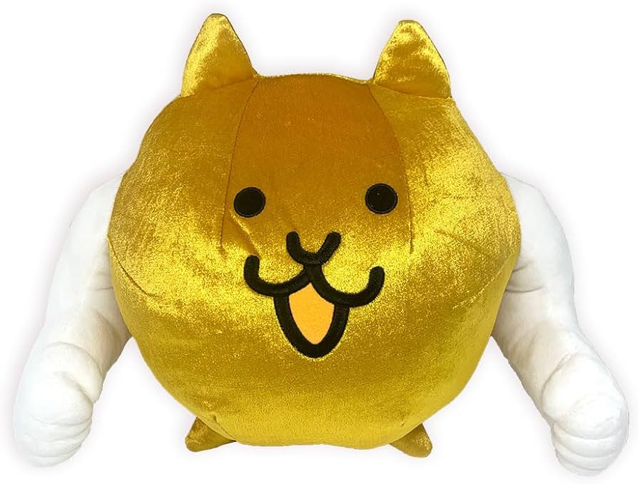 Amazon.co.jp: にゃんこ大戦争 BIG ぬいぐるみ 金ネコビルダー 約28×31