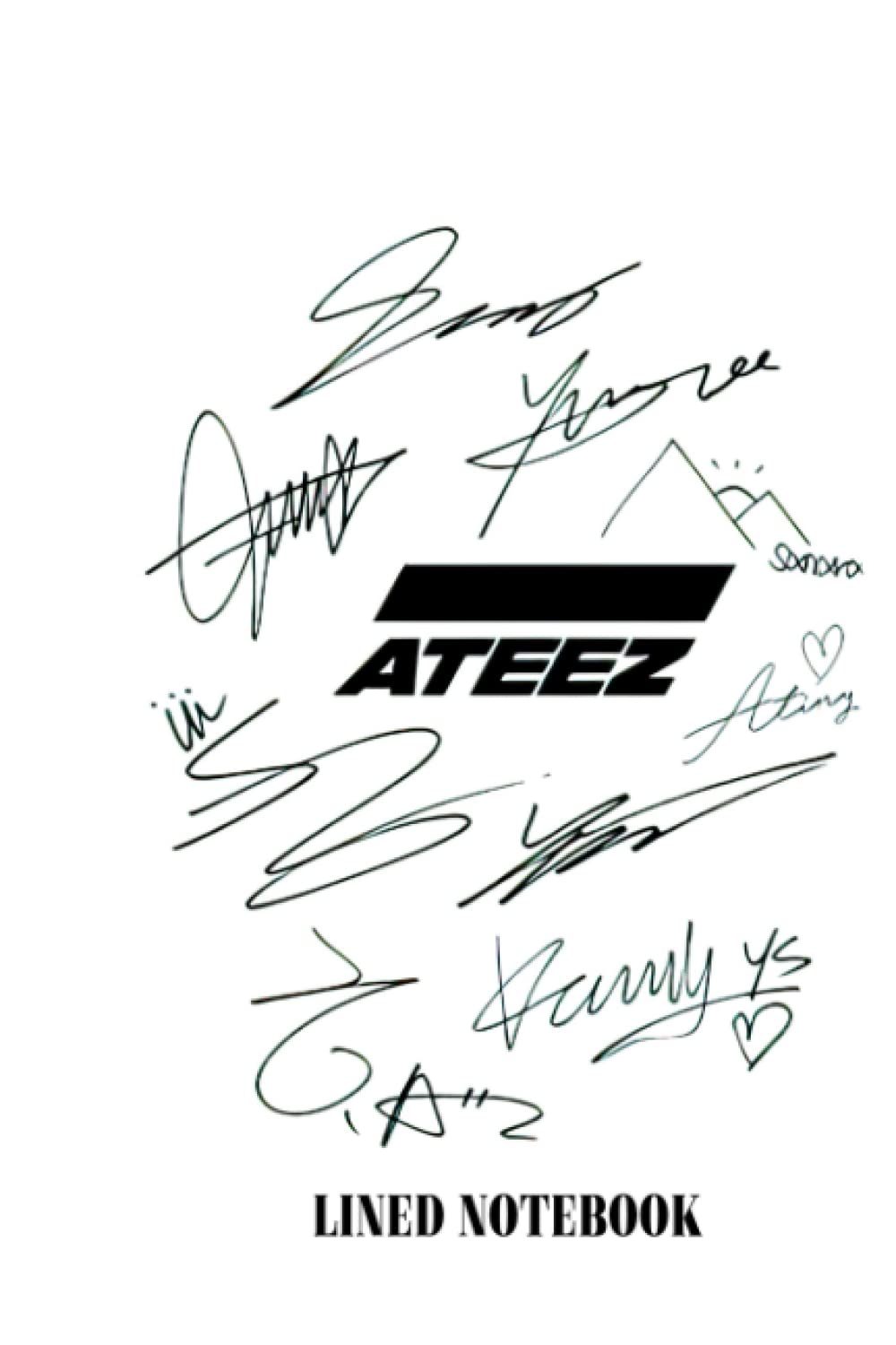 Amazon.co.jp: Lined Notebook: Fun Excellent Ateez Pet Logo Story +