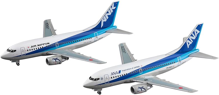 Amazon.com: Hasegawa 10839 1/200 ANA Boeing 737-500 Super Dolphin