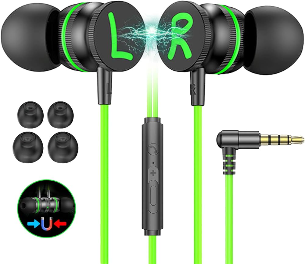 Amazon.co.jp: 【2026新発品】ゲーミングイヤホン マイク付きイヤホン