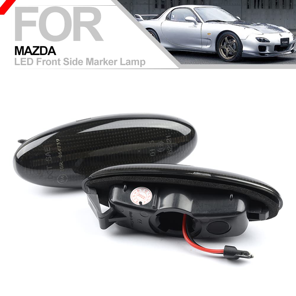 Amazon.co.jp: シーケンシャル アンバー LED サイドマーカーライト