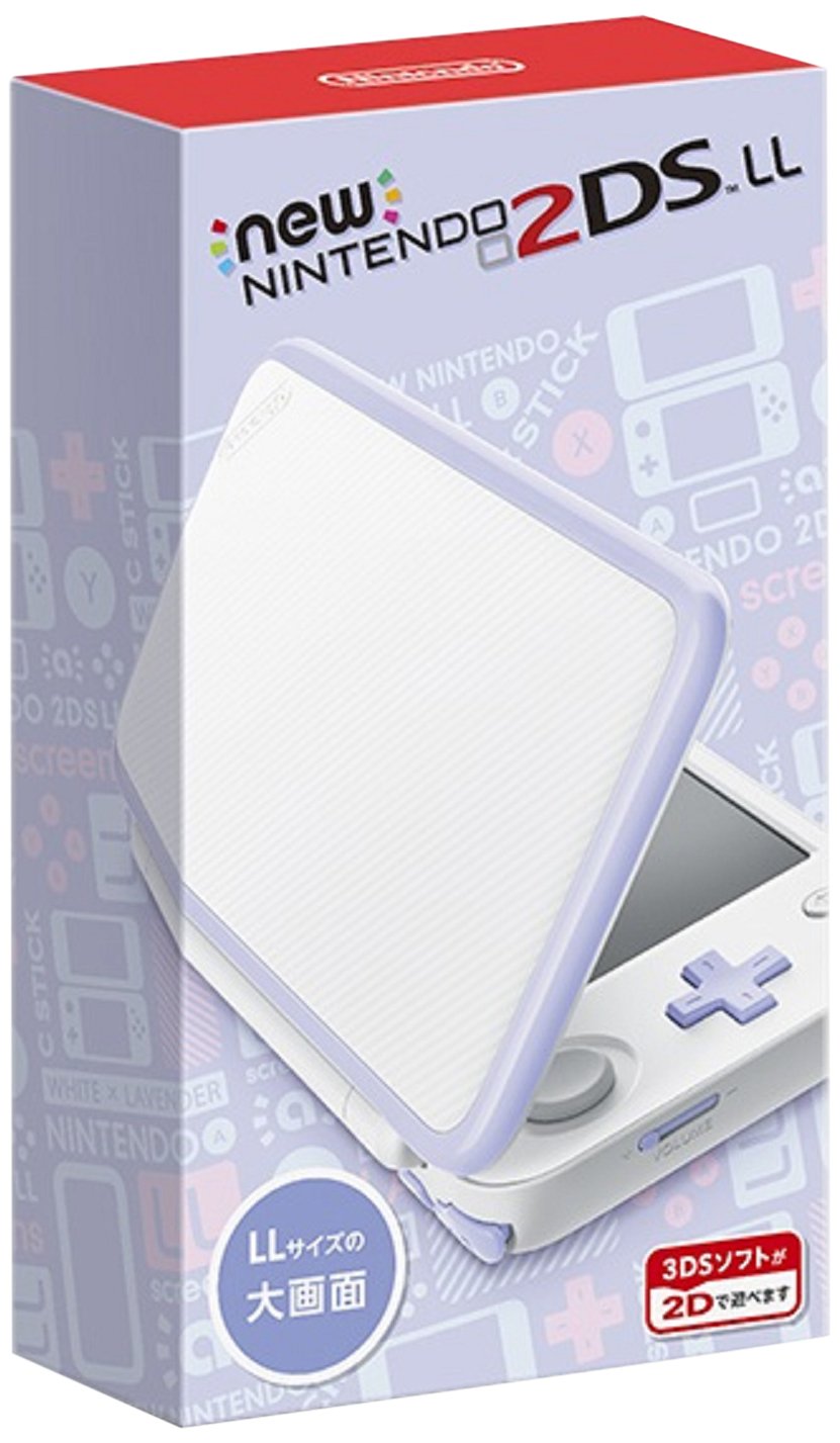 Amazon.com: New Nintendo 2DS LL White × Lavender JANSUAAA : Video