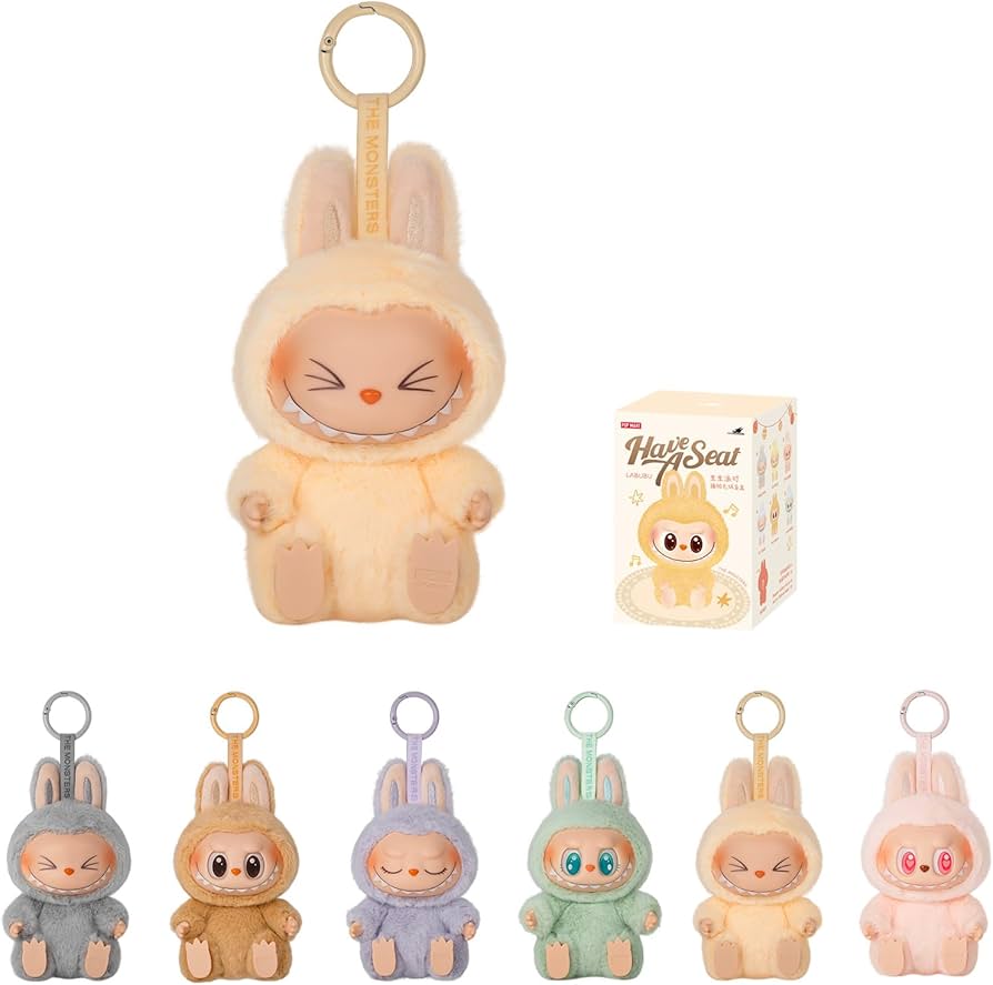 Amazon.com: POP MART The Monsters - Have a Seat Vinyl Plush Blind