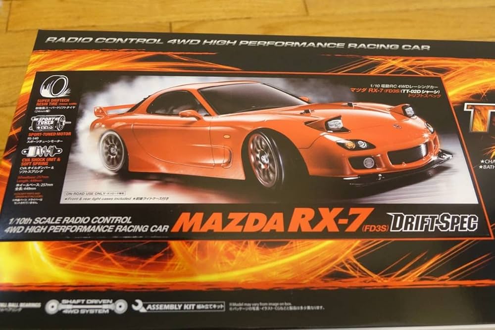 Amazon.co.jp: タミヤ TAMIYA TT-02D RX-7 FD3S DRIFTSPEC ドリフト