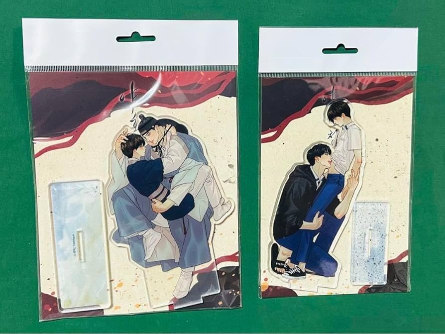 夜画帳 アクリルキーリング キーホルダー 韓国BL 未開封 ランダム 7個