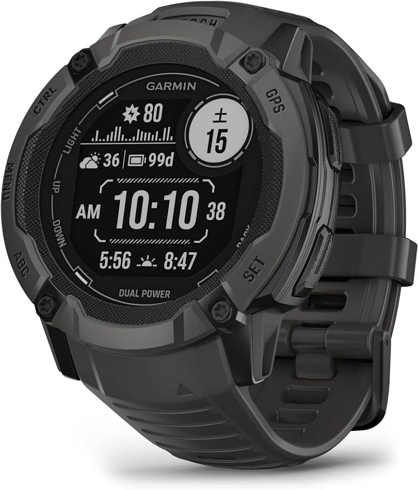 Amazon | ガーミン(GARMIN) Instinct 2X Dual Power Graphite タフネス