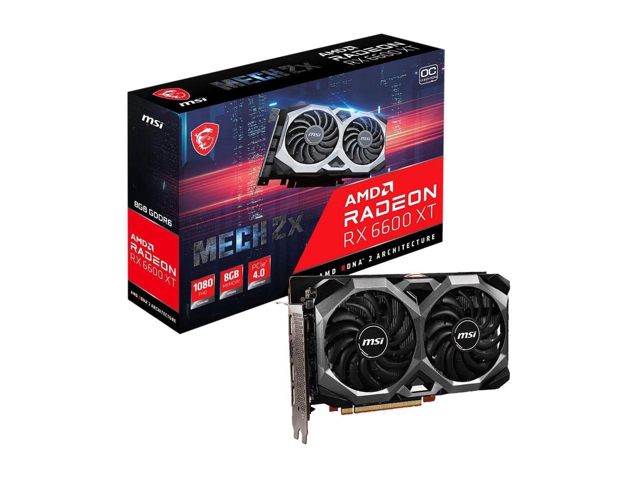 Amazon.com: msi Gaming AMD Radeon RX 6600 XT 8GB GDDR6 128-bit