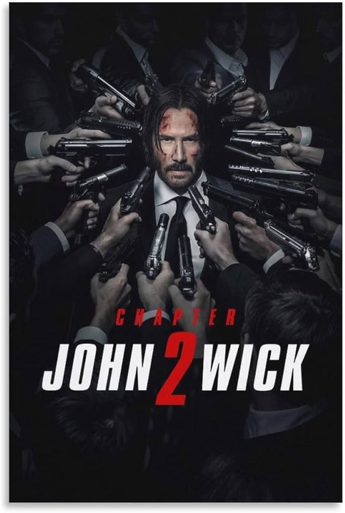 Amazon.co.jp: 映画のポスター ジョン・ウィック 2 キャンバス アート