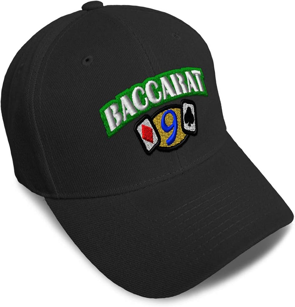 Baseball Cap Baccarat Gard Game Embroidery Acrylic Dad Hats for