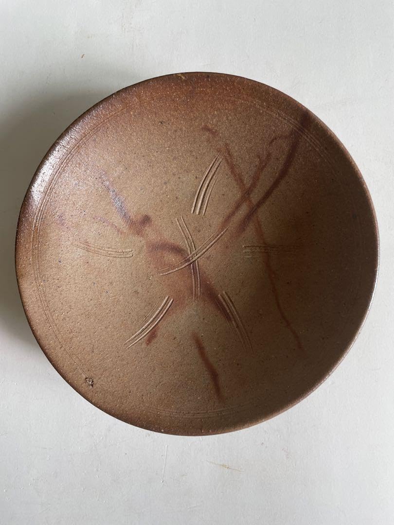 Amazon.co.jp: 人間国宝 金重陶陽 備前焼 古備前 皿 焼物 置物 飾り物