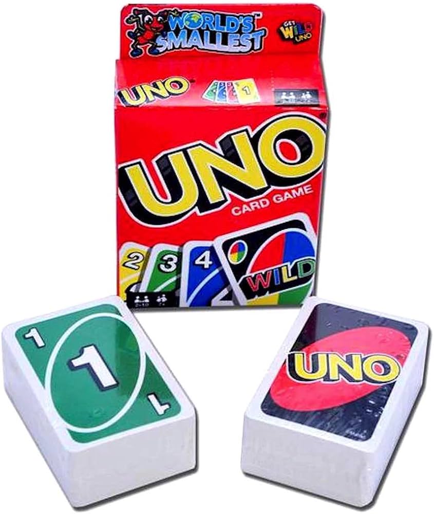 Amazon.com: Worlds Smallest Get Wild UNO Card Game : Toys & Games