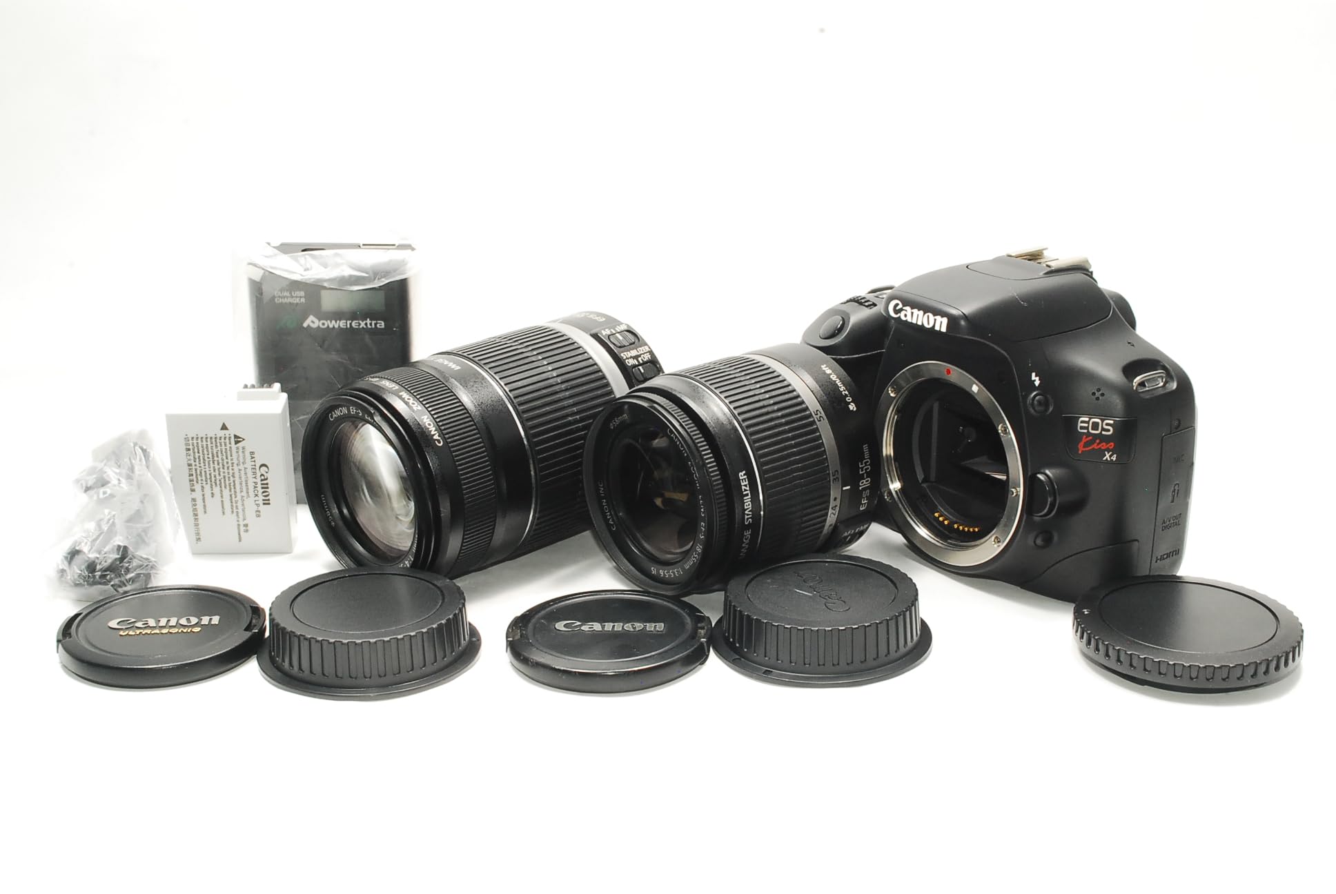 ⭐Canon kiss X4 18-55/80-200 初心者向け望遠Wズーム ⭐Canon kiss X4