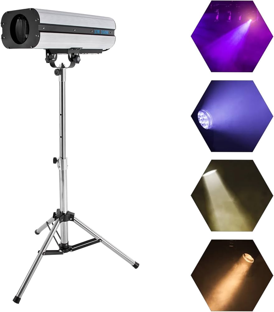 Amazon.com: LED Follow Spotlight with Stand, 350W Manual & DMX