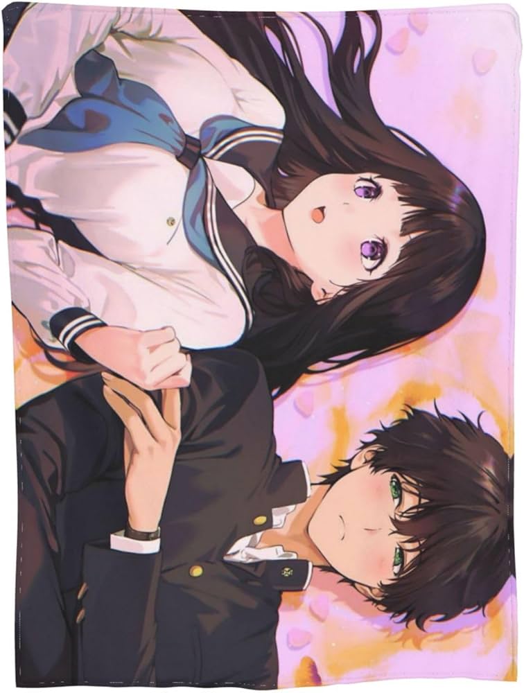 Amazon｜ブランケット ひざ掛け フランネル 氷菓 折木 奉太郎 千反田