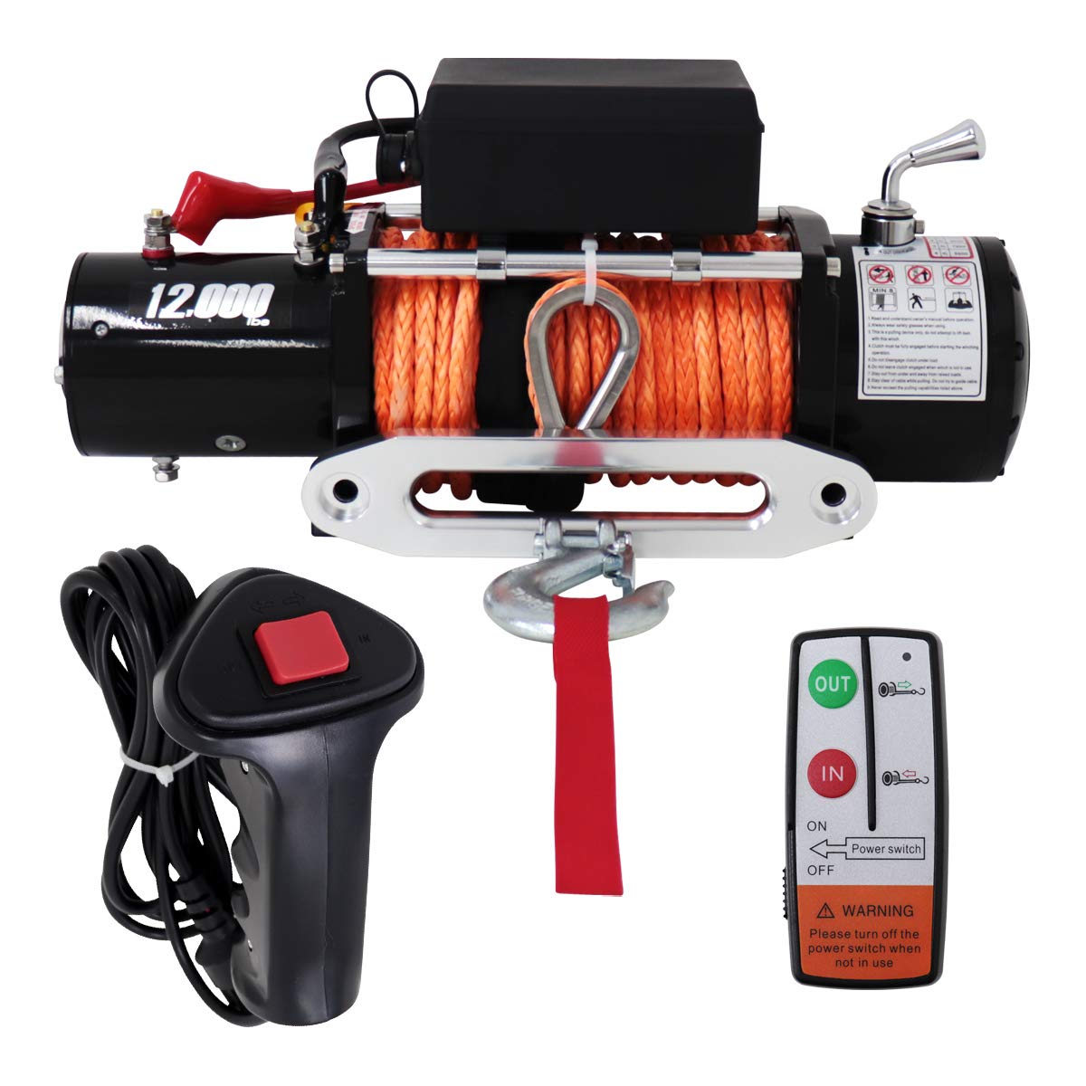 Amazon.co.jp: WEIMALL 電動ウインチ 24v 12000LBS（5443kg) ロープ