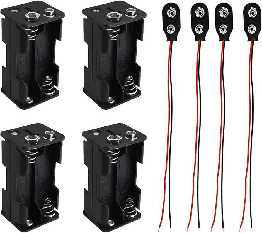 Amazon.com: ZZLZX 4AA Battery Case Kit 4Set 4x1.5V AA Battery