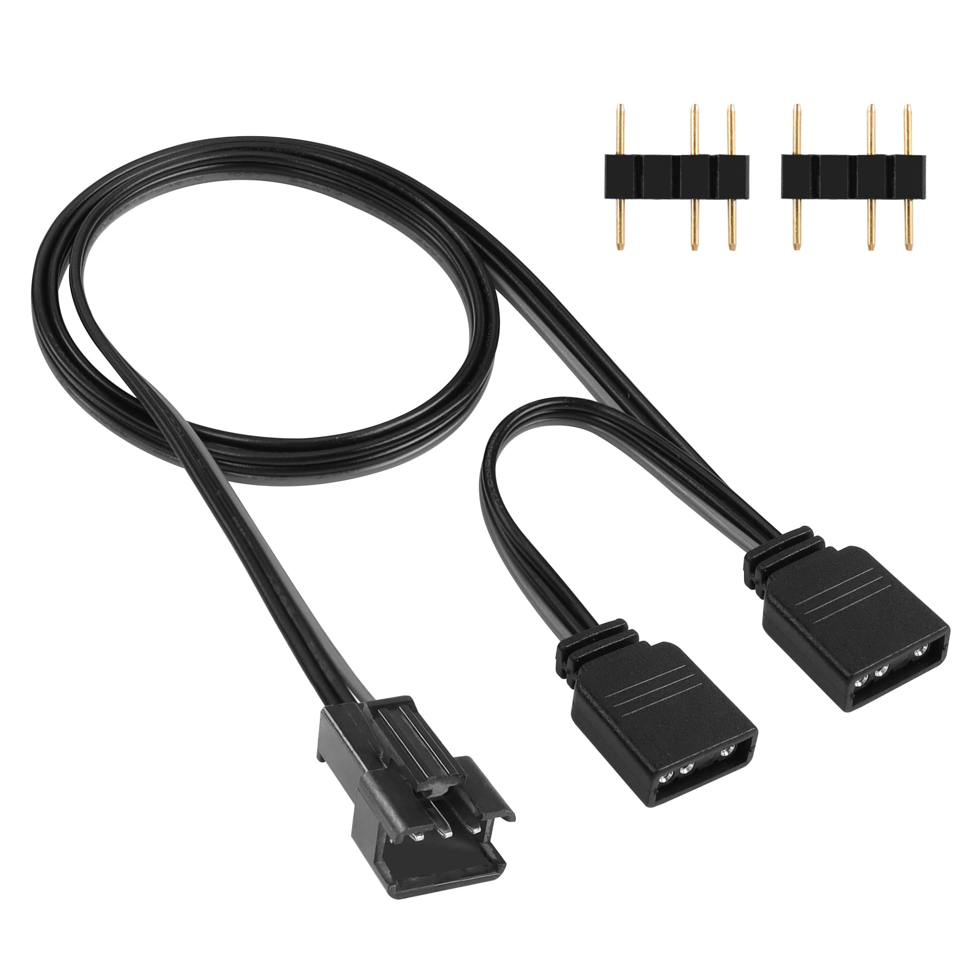 Amazon.co.jp: YACSEJAO アダプターケーブル 5V 3ピン 1.6フィート