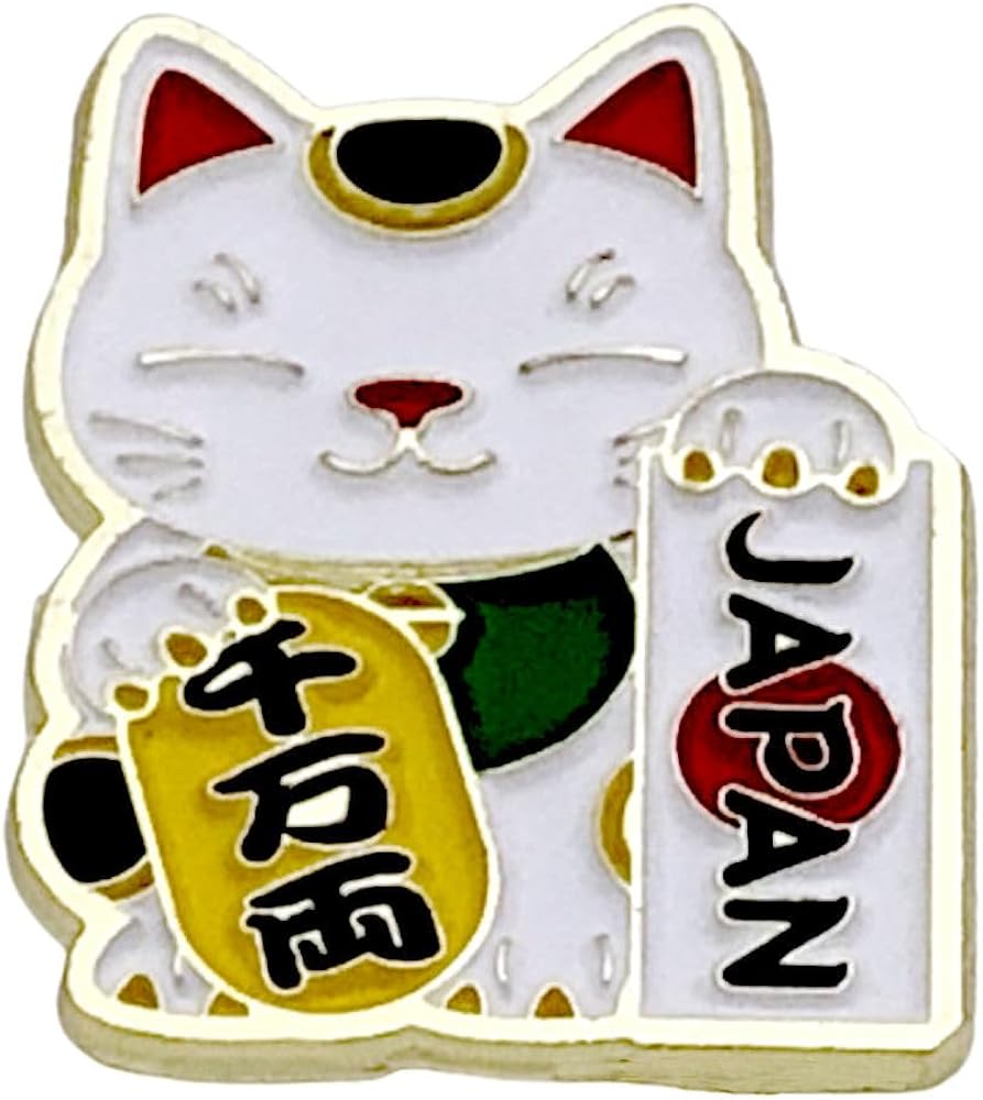 Amazon.co.jp: ピンバッジ 招き猫 和柄 ピンバッチ 縁起物 ピンズ 2.2