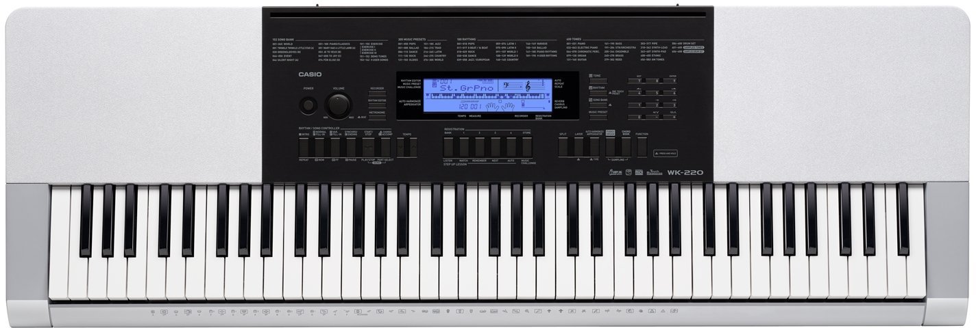 Amazon | カシオ 電子キーボード 76標準鍵 ベーシックタイプ WK-220