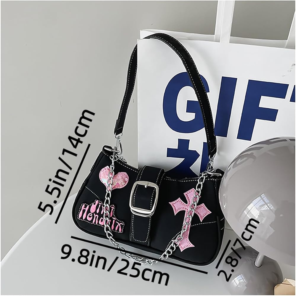 Amazon | Y2K クロスボディバッグ - フェアリーグランジ ホーボー