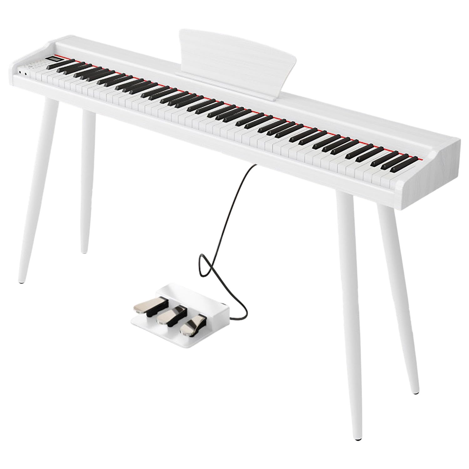 Amazon | [MRG] 電子ピアノ 木目調 88鍵盤 木製 MIDI対応 楽譜スタンド