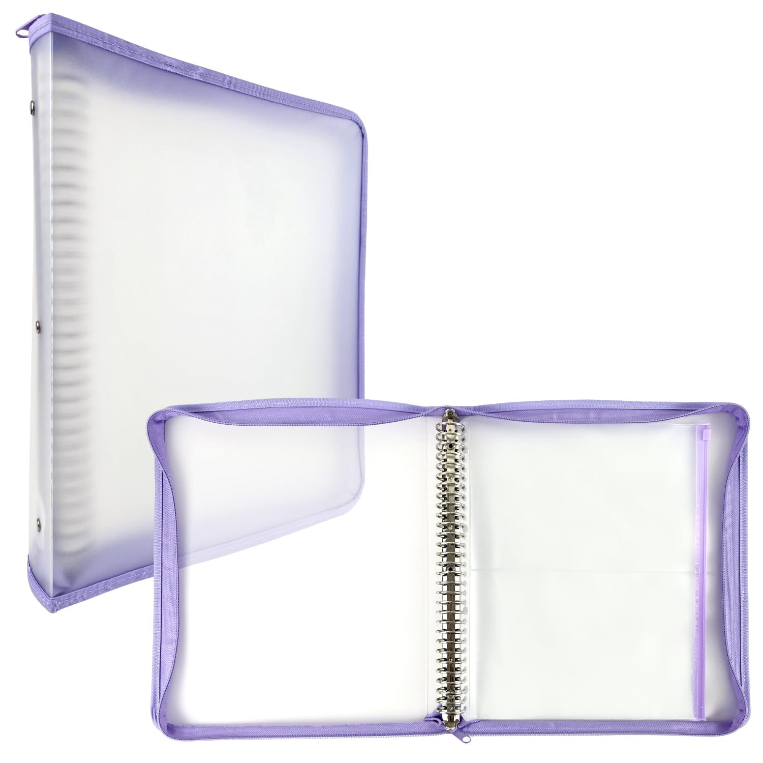 Amazon | mottoカミモノフリーク ファスナー付きバインダー ラベンダー