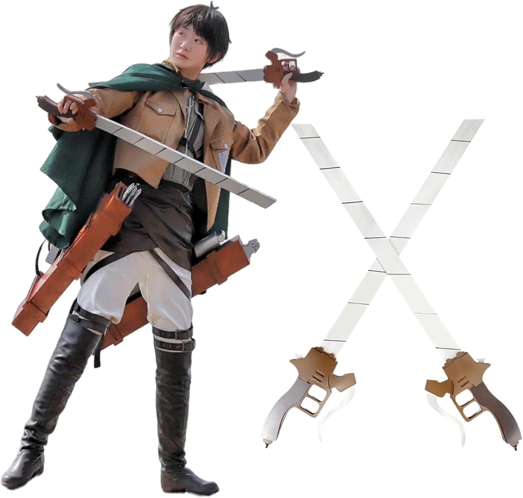 Amazon.co.jp: [LHMQ] 進撃の巨人 立体機動装置 剣 刀 セット コスプレ