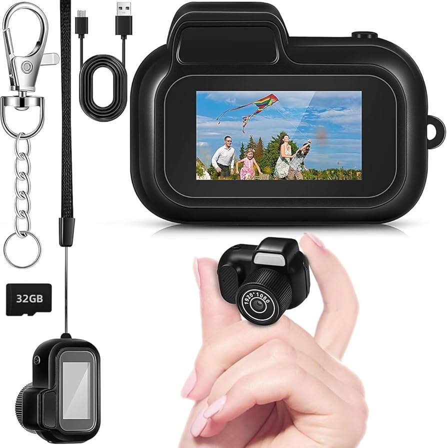 Amazon.com : Mini Keychain Digital Camera with 32GB Card 2MP 0.96