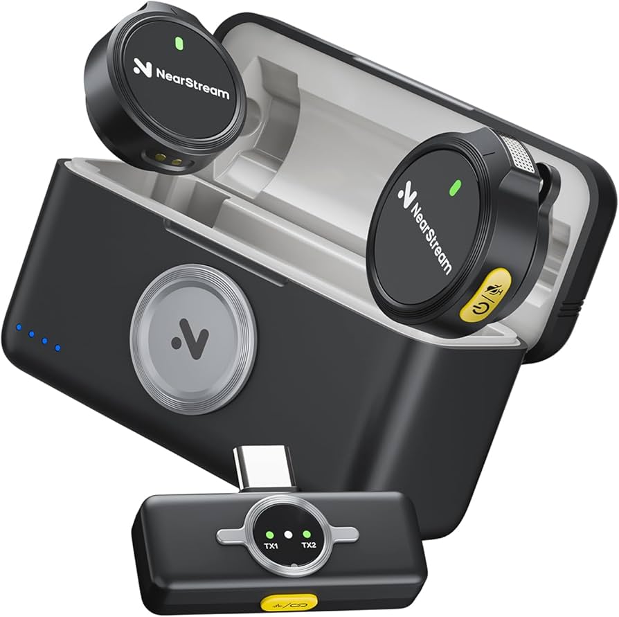 Amazon.co.jp: NearStream AWM25T ピンマイク ワイヤレスマイク iPhone