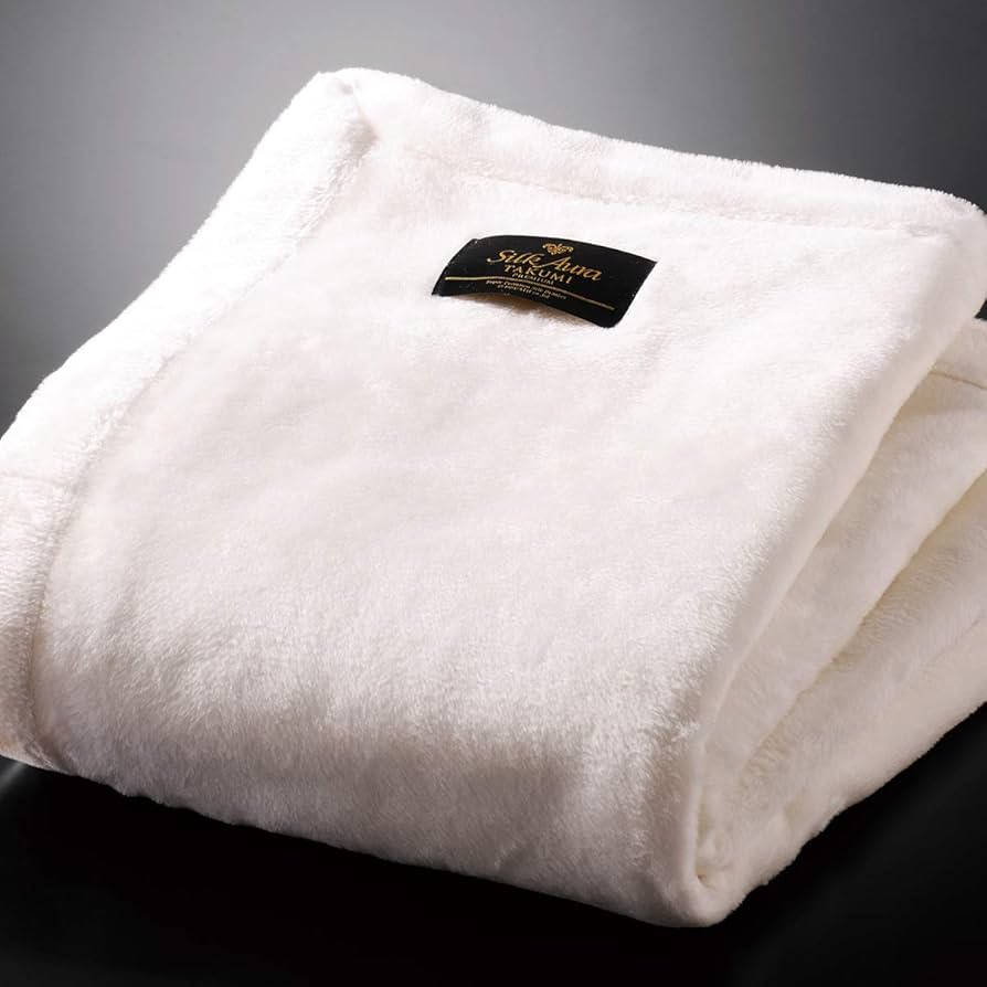 Amazon｜Silk Aura 匠 PREMIUM 掛け毛布 S(シングル) ピュアホワイト